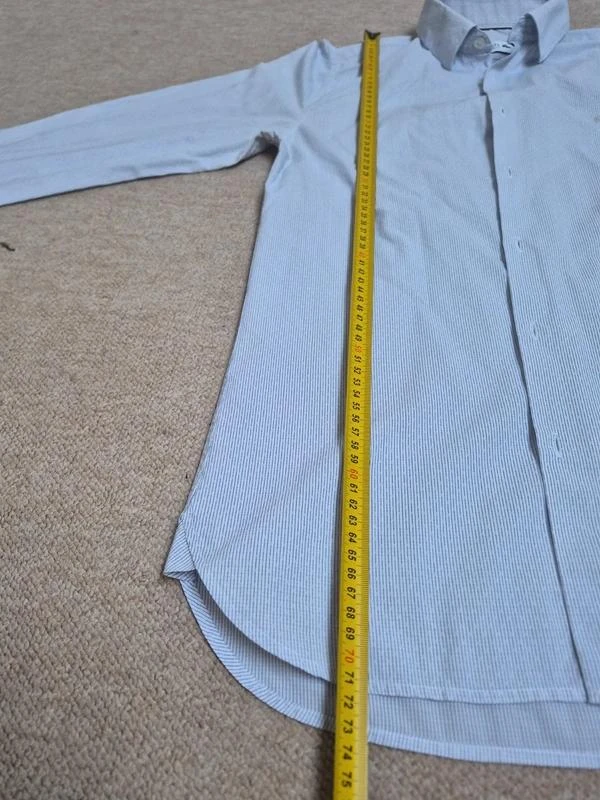 Lacoste camisa a rayas azul claro Slim Fit FR38 – photo 3